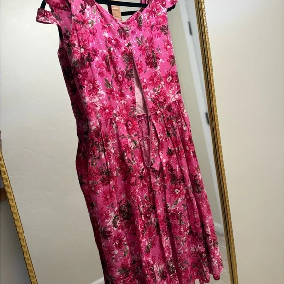 Peck & Peck Vibrant Pink Floral Maxi Dress - Picture 4 of 6